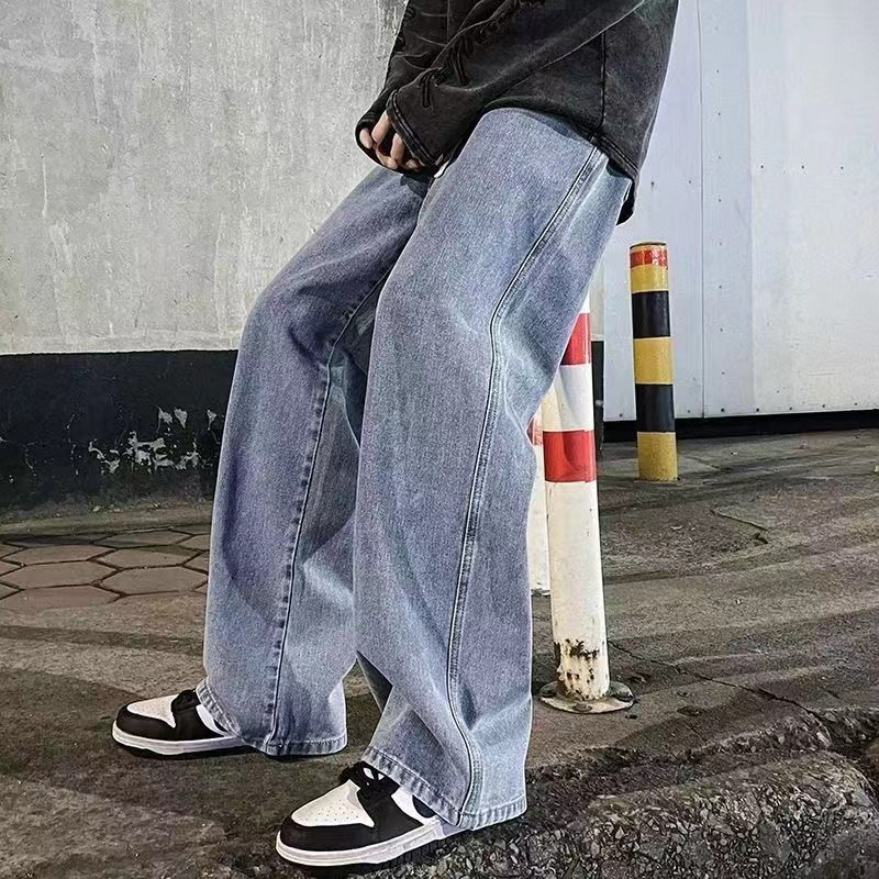 Streetwear Clothing Brand - 2023New streetwear 루즈 청바지 남성 한국