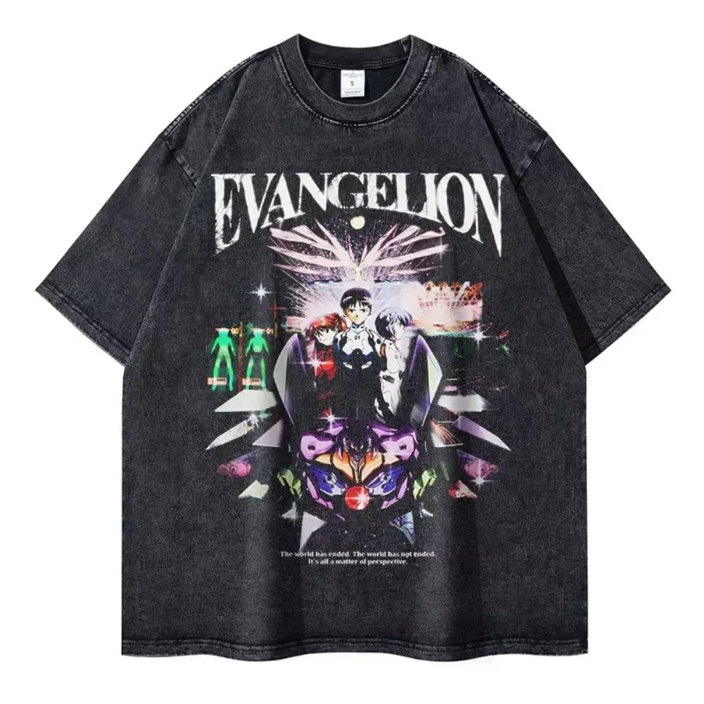오버사이즈 남성 티셔츠 의류 EVA 애니메이션 스트리트 - Streetwear Clothing Brand 리뷰 및 가격