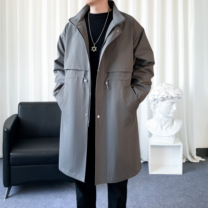 트렌치코트 한국 남성 패션 오버코트, 긴 바람막이 스트 - Streetwear Clothing Brand 리뷰 및 가격