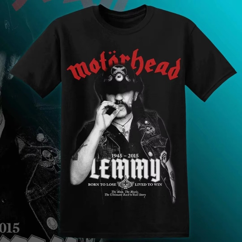 MOTÖRHEAD LEMMY 티셔츠 남성 여성 반팔 레 - Streetwear Clothing Brand 리뷰 및 가격