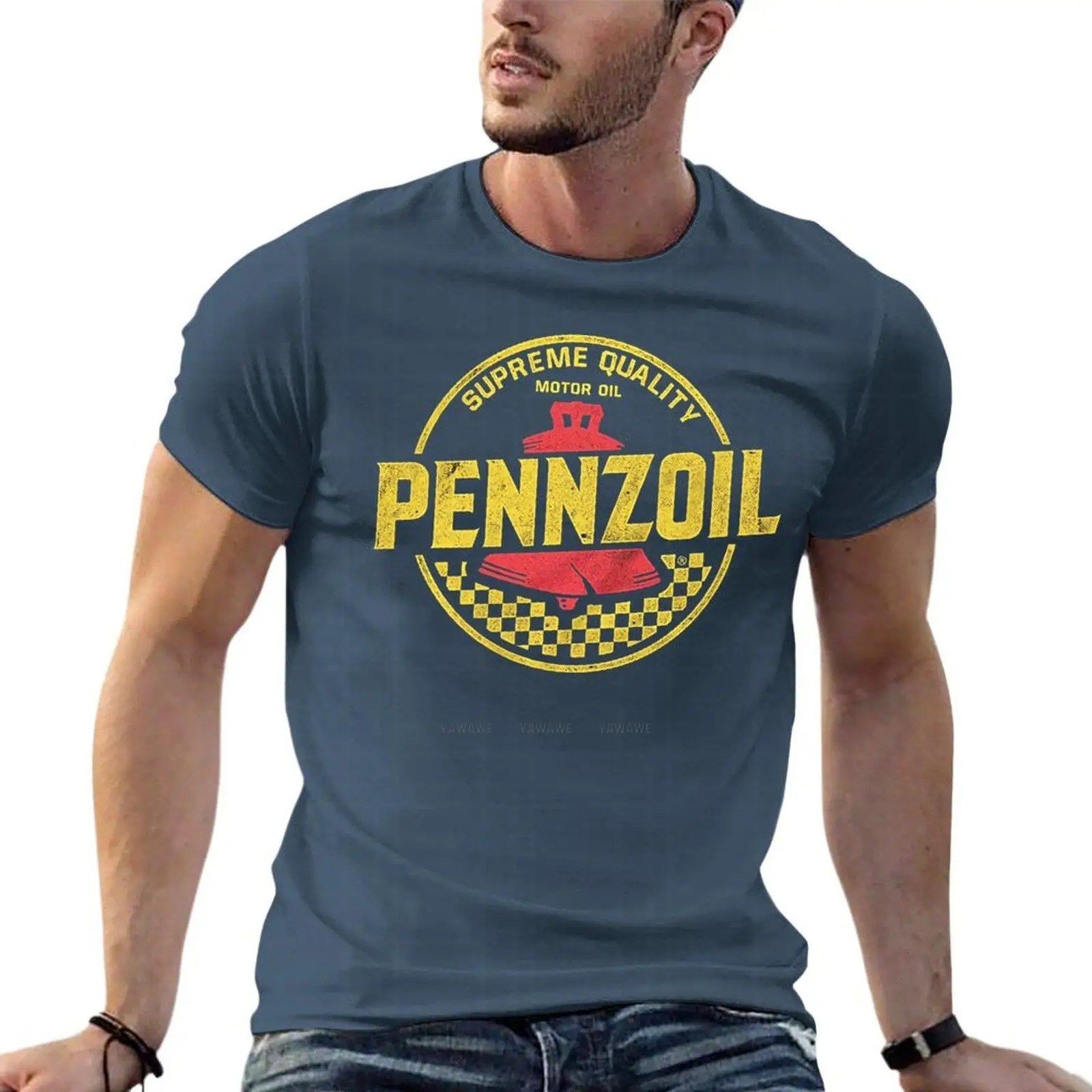 Distressed Pennzoil 모터 오일 로고 오 - Streetwear Clothing Brand 리뷰 및 가격