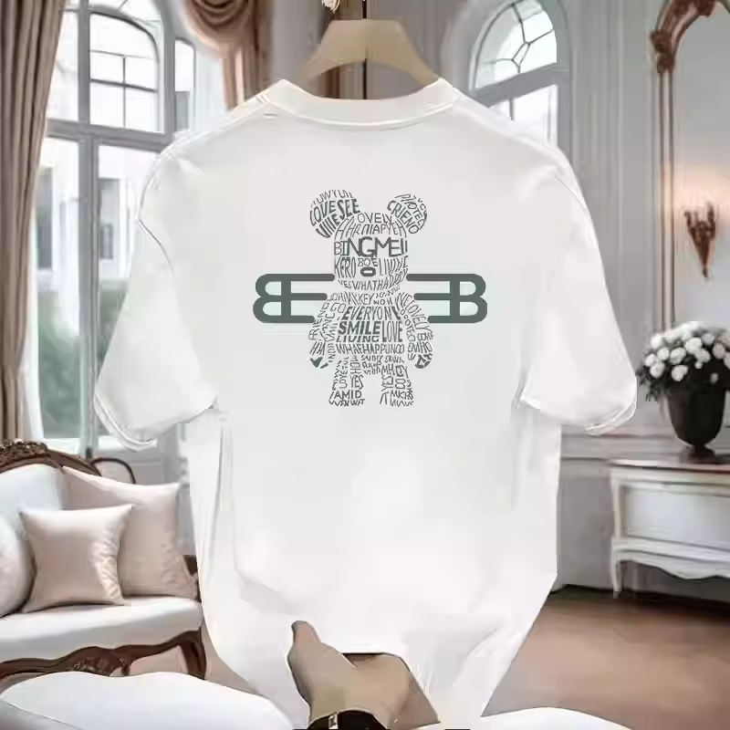 100% 순면 남성용 명품 브랜드 레터 프린트 티셔츠, - Streetwear Clothing Brand 리뷰 및 가격