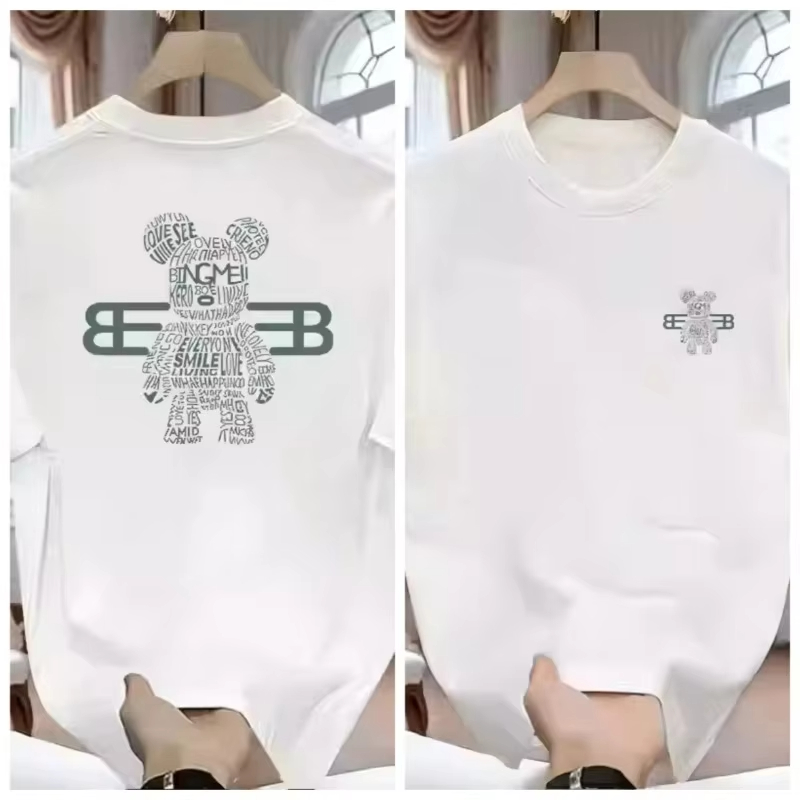 100% 순면 남성용 명품 브랜드 레터 프린트 티셔츠, - Streetwear Clothing Brand 리뷰 및 가격