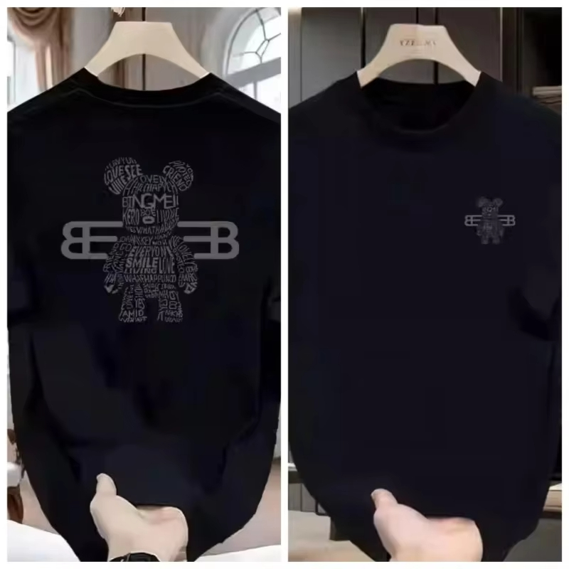 100% 순면 남성용 명품 브랜드 레터 프린트 티셔츠, - Streetwear Clothing Brand 리뷰 및 가격